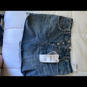Zara denim mini skirt